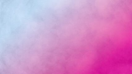Abstract foggy turquoise and magenta gradient bokeh background with soft glowing light