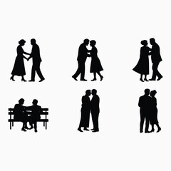 Couples in various intimate moments