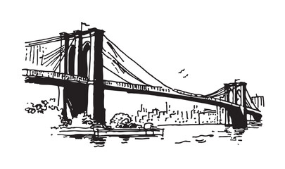 Brooklyn Bridge in New York	
