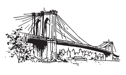 Brooklyn Bridge in New York	
