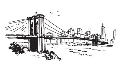 Brooklyn Bridge in New York