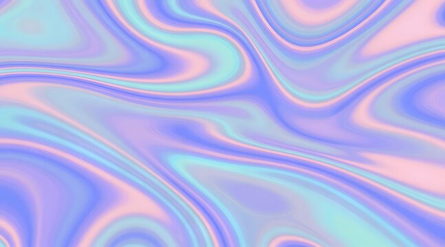Abstract holographic background with pastel gradient mesh and iridescent patterns - Powered by Adobe