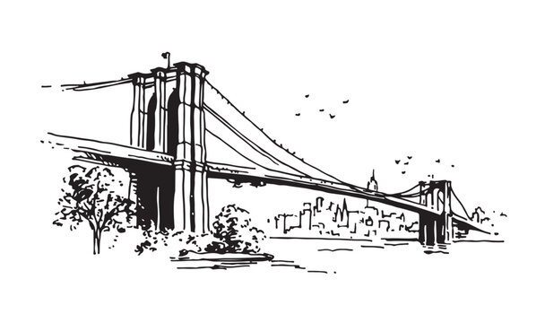 Brooklyn Bridge in New York	
