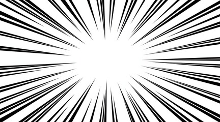 Abstract radial zoom lines create a dynamic and intense effect in a graphic design