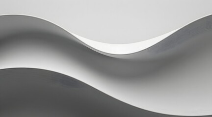 Elegant curves create a minimalist, monochrome abstract design
