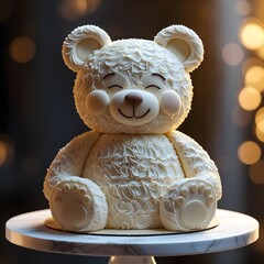 teddy bear style cake