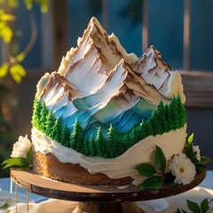 mountain style cake