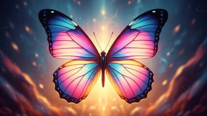 butterfly in the sky