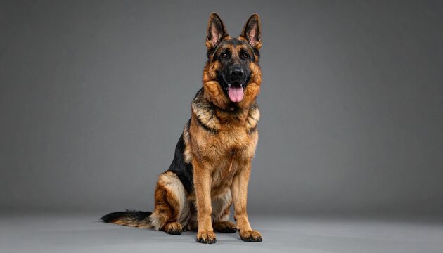 Perro ovejero alem&aacute;n 6, manto negro