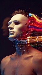 Anonymous Figure in a Flow of Digital Data Streams