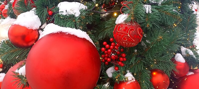 christmas tree decorations, beautiful card, wallpaper