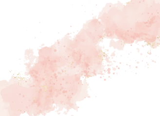 Modern abstract luxury wedding invitation templates with pastel pink watercolor, glitter gold, and valentines day background

