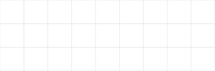 Structured visual layout using 9x3 grid line photo frames