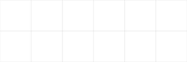 Clean 6x2 photo grid line design suited for social media content