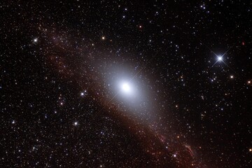 Obraz premium glowing bright center starfield