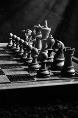 chess pieces on the chessboard