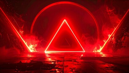 Red Urgent Warning Background for YouTube Thumbnail