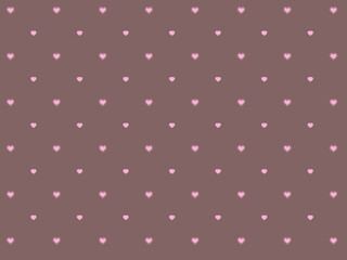 ハートのかわいいちらし柄背景素材
