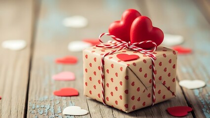 Heart Topped Gift Box for Valentine
