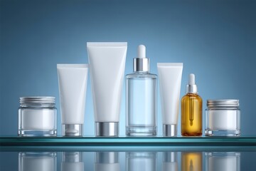 Elegant Skincare Product Mockups Jars, Tubes & Bottles