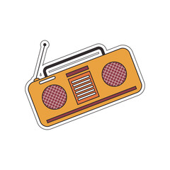 Retro Electronic Sticker