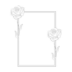 Floral Border Frame
