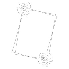 Floral Border Frame