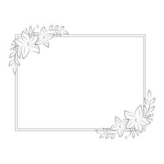 Floral Border Frame