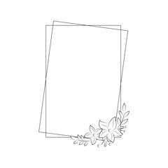 Floral Border Frame