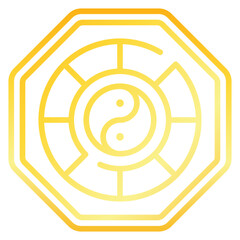 Pa Kua Mirror Gradient Icon