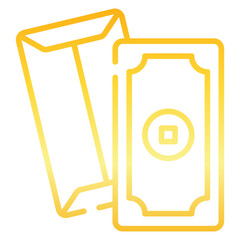 Red Envelope Gradient Icon