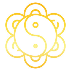 Yin Yang Gradient Icon
