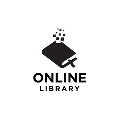 Online Library Logo Vector Modern