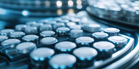 A detailed view of a modern keyboard in a dark environment highlighting its keys.