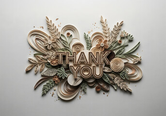 Paper Quilling Style of Eco-Paper Botanical Gratitude
