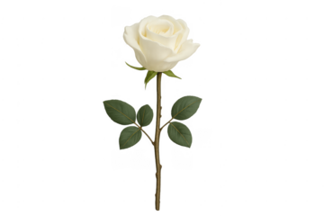 White rose flower representing purity and innocence