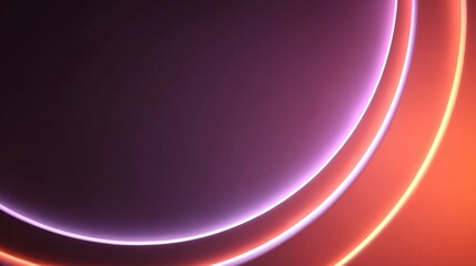 Abstract background with vibrant neon circles and smooth gradient transitions for creative designs and modern art projects in various formats and styles