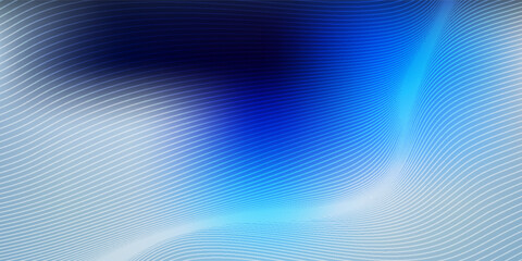 Wavy blended lines with blue cyan gradient mesh abstract background nice for wallpaper or banner