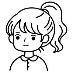 Ponytail Hair Girl