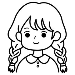 Smiling Twin Tail Hair Girl