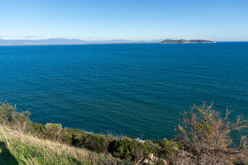 Obraz premium Landscape of coastline of Thassos island, Greece