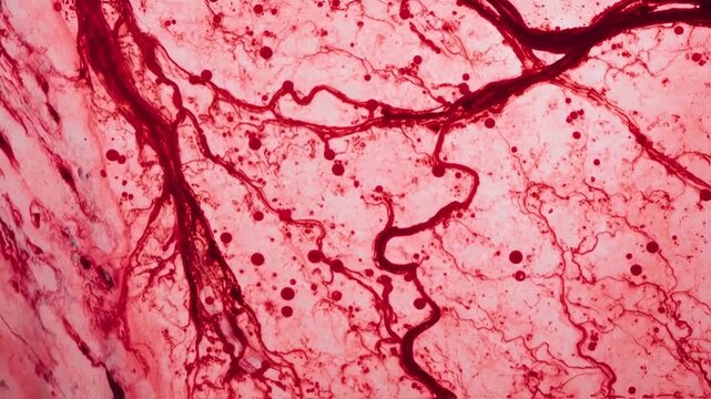 Microscopic red blood cell science learning biology