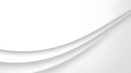 Elegant minimalist abstract background with soft curved lines and shadows