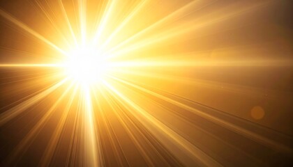 A serene depicting a radiant sun shining brightly in the sky