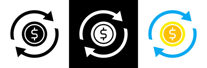 Continuity Icon Set Glyph vector Illustration 