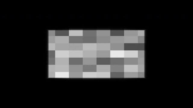 Ractangle blur censored on transparent background 4K
