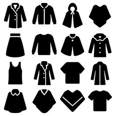 Clothing Essentials: A diverse collection of stylish clothing items, presenting a variety of wardrobe staples, suitable for different style.