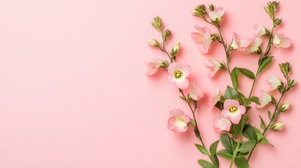 delicate blossoms on a pastel canvas, tender beauty of floral elegance, a simple symphony of nature's artistry against a gentle backdrop