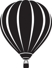 Obraz premium High-quality hot air balloon silhouettes featuring single balloons, groups, and scenic flight compositions