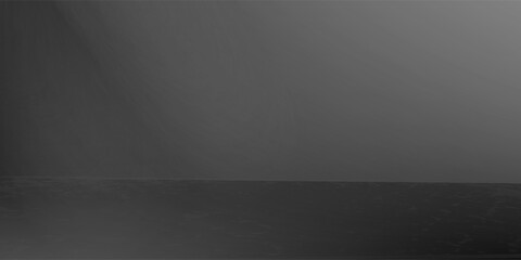 limbo black background. abstract dark gradient backdrop. color wall of studio, room, stand for product display or photo. modern banner with empty place for advertising text. vector illustration